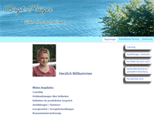 Tablet Screenshot of birgit-krueger.de